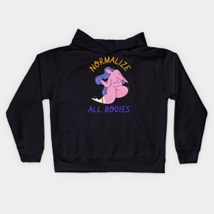 normalize all bodies Kids Hoodie